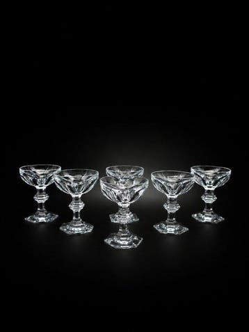 Baccarat - Flûte à champagne (6) - Harcourt - Cristal -