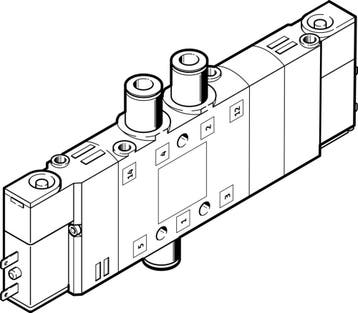 Festo 5/3 Échappement DAir Électrovanne QS-4 180L/Min -, Verzenden