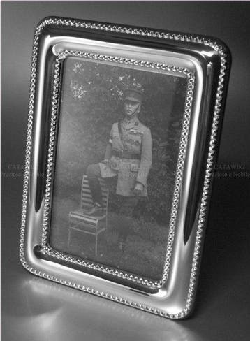 Cadre photo - Cadre photo portrait en argent sterling 925 -, Antiquités & Art