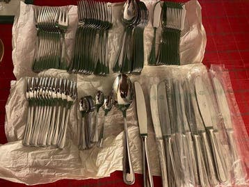 Pinti 18/10 Italia - Bestekset voor 12 personen (85) - Staal