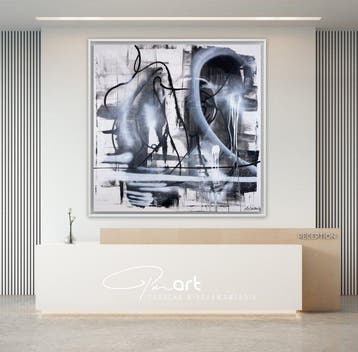 Parscha Mirghawameddin - Behind You - XXL, Antiquités & Art, Art | Peinture | Moderne