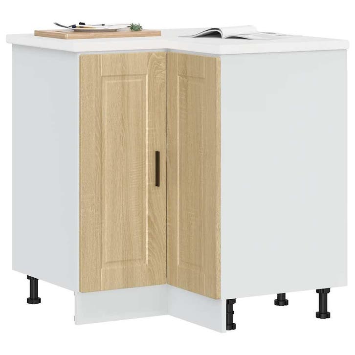 vidaXL Keuken hoekonderkast Porto bewerkt hout sonoma, Maison & Meubles, Armoires | Autre, Envoi