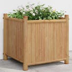 vidaXL Plantenbak 40x40x40 cm bamboe, Verzenden