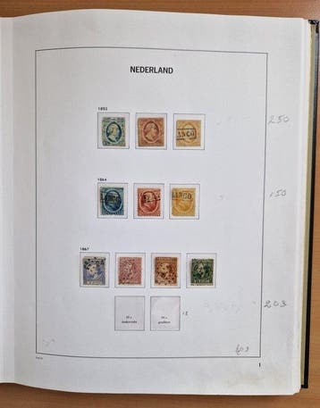 Pays-Bas 1852/1989 - Avancé, incluant valeurs plus élevées +, Gestempeld