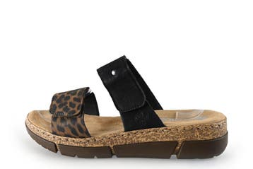 Rieker Slippers in maat 41 Bruin, Vêtements | Femmes, Verzenden, Slippers
