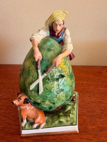 Bing & Grondahl - Sculpture, Jardinero podando un arbusto, Antiek en Kunst