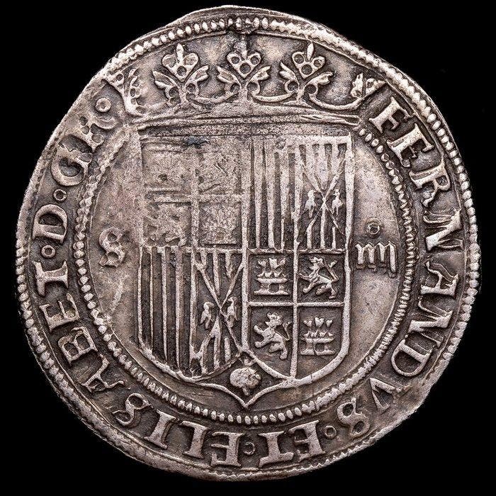 Spanje. Reyes Católicos. 4 Reales [1469-1504] Sevilla De, Postzegels en Munten, Munten | Europa | Niet-Euromunten