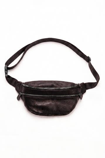KIMU® Heuptas Donkerbruin 2 Ritsen Echt Leer Fanny Pack met, Bijoux, Sacs & Beauté, Sacs | Sacs Femme, Ophalen of Verzenden