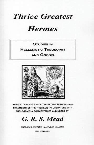 Thrice Greatest Hermes - G. R. S. Mead - 9781564591869 - Pap, Verzenden