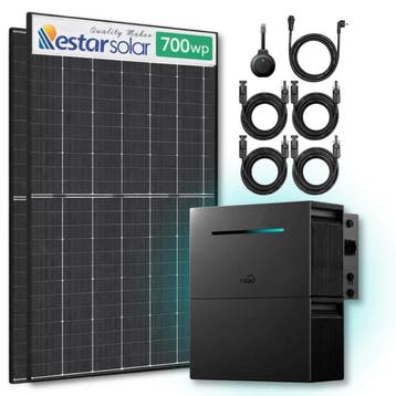 Zonnepanelen Thuisbatterij Pakket - 4 kWh - 2x 700, Ophalen of Verzenden