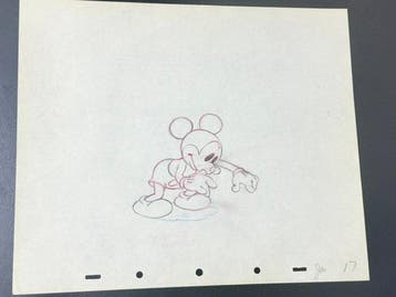 Walt Disney - Mickey Mouse-productie-tekening (1939) -