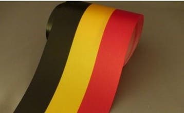 Belgische vlag 70 mm 3 meter per stuk