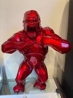 Richard Orlinski (1966) - Wild kong resine rouge flamme, Antiek en Kunst