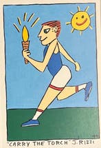 James Rizzi (1950-2011) - Carry the torch
