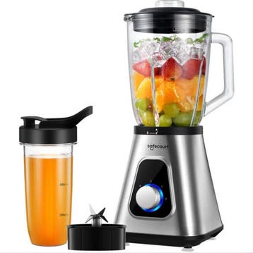 2dekans | Safecourt Kitchen Sportblender - 1200 Watt - RVS, Ophalen of Verzenden