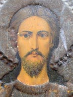 Icoon - Christus Pantokrator - Tin - lithografie