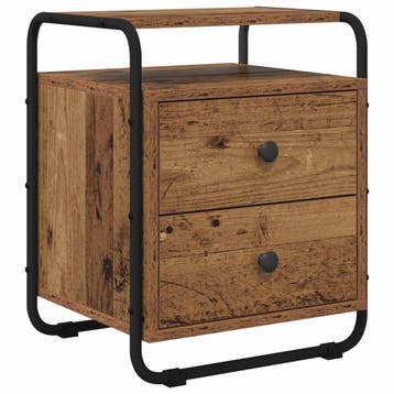 vidaXL Nachtkastje Oud hout Bewerkt hout, Huis en Inrichting, Verzenden, Nieuw