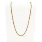 8 Karaat Figaro schakelketting, Handtassen en Accessoires, Kettingen, Ophalen of Verzenden, Gebruikt, Overige kleuren, Goud