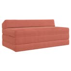 vidaXL Opvouwbare Sofa Bed Matras Rood Oranje 120 x 60 x 49, Verzenden, Nieuw