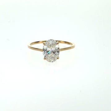 Zonder minimumprijs - Ring - 14 karaat Geel goud - 1.02ct., Nieuw