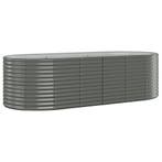 Stalen plantenbak grijs | Retour Deal | Sla nu toe!, 100 cm of meer, Verzenden, Zo goed als nieuw, Metaal