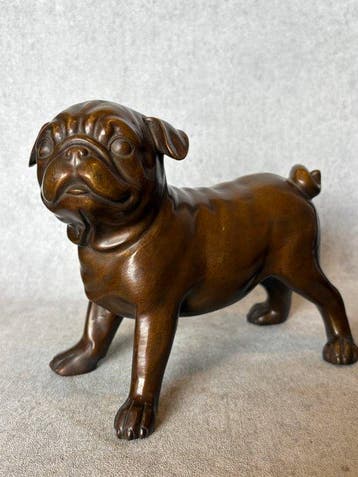 sculptuur, Hond 2.6 kg. (Zonder Minimumprijs) - 17.5 cm -