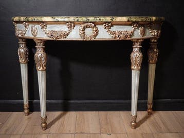 Console - Bois - Console ancienne de style Louis XVI, Antiquités & Art