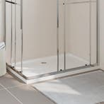 vidaXL Douchebak rechthoekig 80x120 cm ABS wit, Verzenden, Nieuw