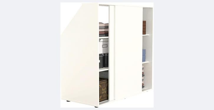 2dekans | VDD Witte schuine wand kast 100×100×50 cm –, Maison & Meubles, Armoires | Autre, Enlèvement ou Envoi