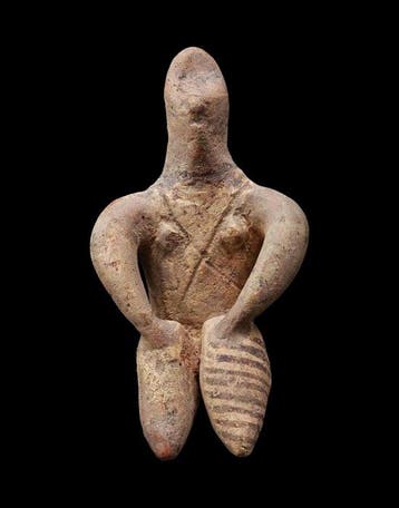 Zeg het tegen Halaf. Terracotta - Statuetje Neolithische