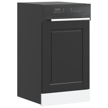 vidaXL Vaatwaspaneel Porto 45x1,5x57 cm bewerkt hout zwart, Verzenden, Nieuw