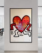 Gunnar Zyl - Running Heart / Keith Haring & Zyl XXL, Antiek en Kunst