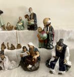 Beeldje - Set of 13 clay Chinese Figurines from Shiwan (7) -