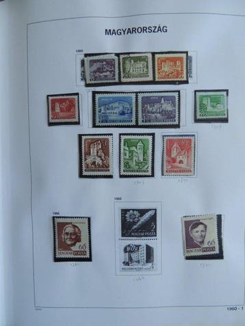 Hongarije - Verzameling / lot in ordners en binding, Gestempeld