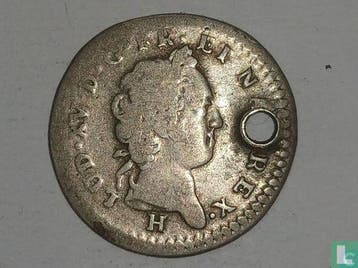 Franse Koloniën - Bovenwindse Eilanden 12 sol 1731, Verzenden, Losse munt
