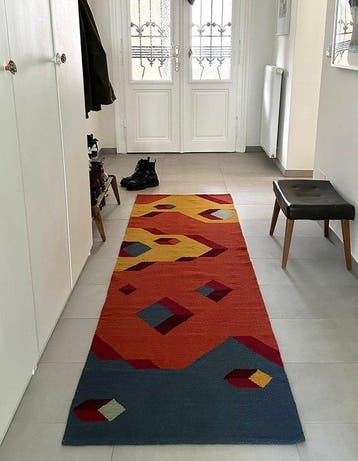 Nilo Kilim - Kelim - 240 cm - 80 cm - Handgemaakt, Antiek en Kunst