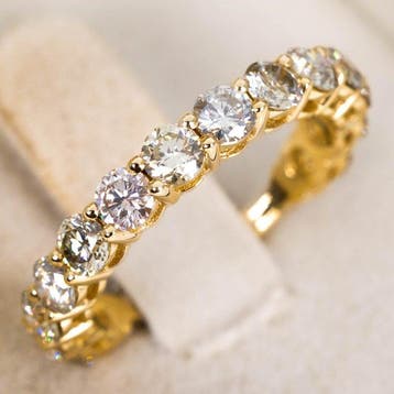 Zonder minimumprijs - Ring - 14 karaat Geel goud - 2.28ct., Nieuw