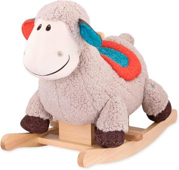 B. Toys- Loopsy Houten Schommelschaap - Grote Pluche Rijd-, Verzenden, Nieuw