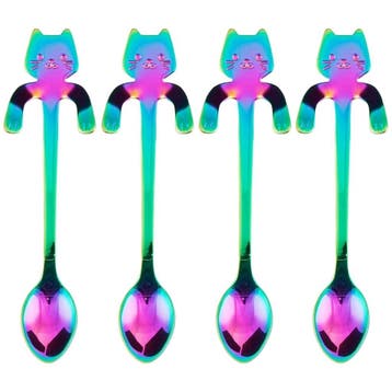 Fako Bijoux - Theelepel / Koffielepel Hangende Kat -, Verzenden, Nieuw