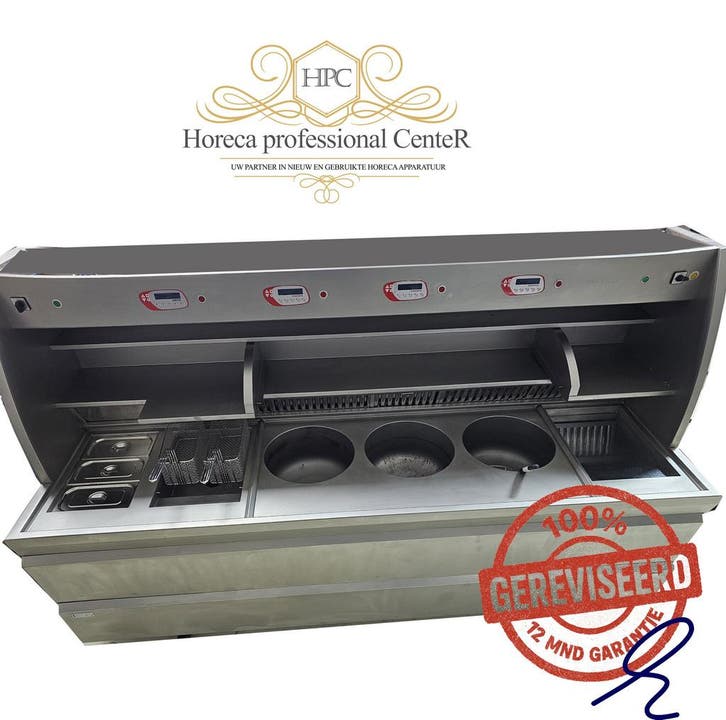 Perfecta bakwand friteuse 3x XXL rond + 2 m snack + scoop +, Zakelijke goederen, Horeca | Keukenapparatuur, Ophalen of Verzenden