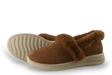Skechers Pantoffels in maat 38 Cognac, Skechers, Overige kleuren, Verzenden, Zo goed als nieuw
