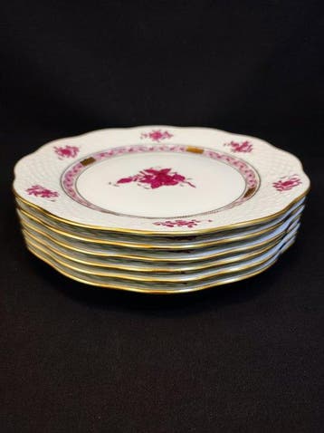 Herend - Bord (6) - Ø 19,0 cm 6er Set, Antiek en Kunst