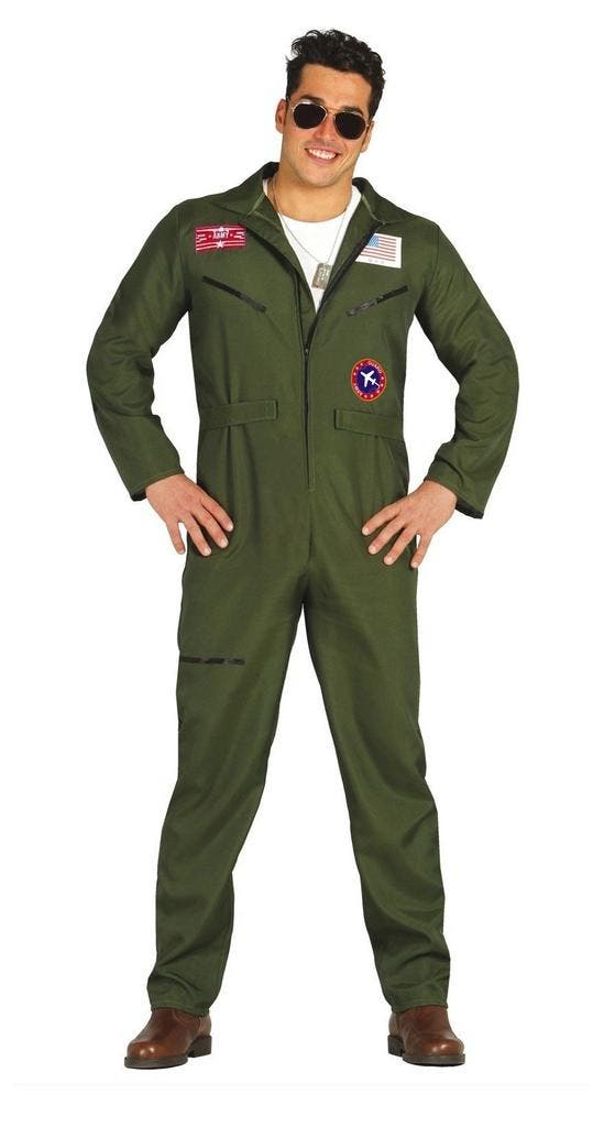 Piloot Kostuum Heren, Kleding | Heren, Carnavalskleding en Feestkleding, Nieuw, Verzenden