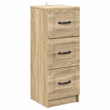 vidaXL Ladekast Sonoma Eiken 33 x 34,5 x 87 cm Bewerkt hout, Verzenden
