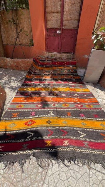 Kelim - 183 cm - 360 cm - Kilim anatolien en poil de chèvre