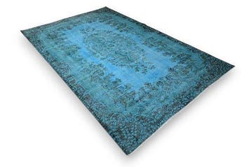 Blauwe vintage - Vloerkleed - 270 cm - 170 cm - met