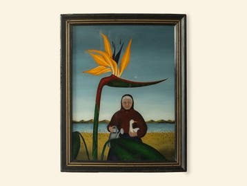 École européenne (XX) - Woman with Goose, Antiquités & Art