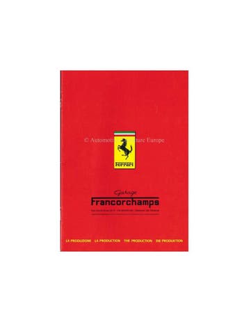 1983 FERRARI DE PRODUCTIE BROCHURE 268/83, Nieuw