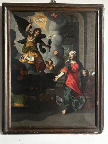 Italiaanse school (XVIII) - Annunciazione con lArcangelo
