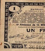 1 Franc France Komitat 59 – Nord-pas-de-calais – Garanti, Verzenden